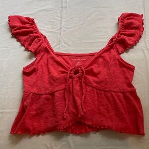 American Eagle baby doll blouse shirt size large